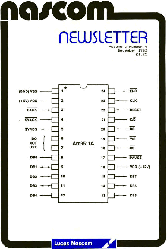 Nascom Newsletter 
Volume 3 Number 4 
December 1983